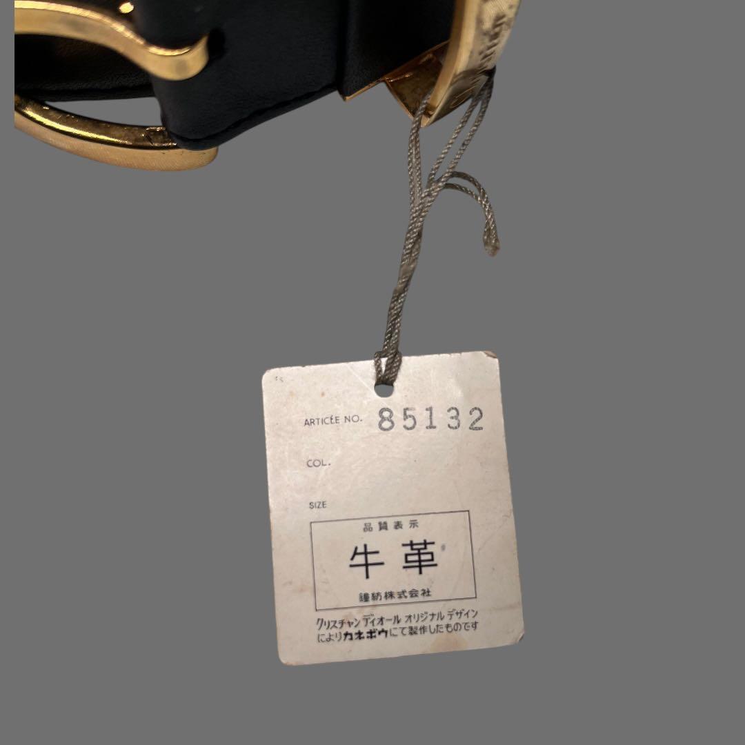 小物 Christian Dior Black leather belt