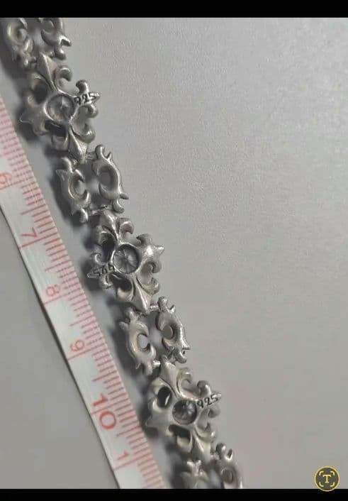 キュービック　シルバー925ブレスレット。