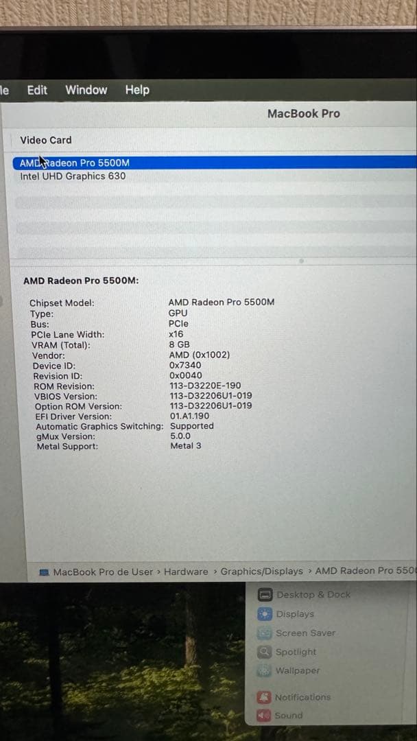 MacBook Pro 16インチ Core i9/32gb/1TB