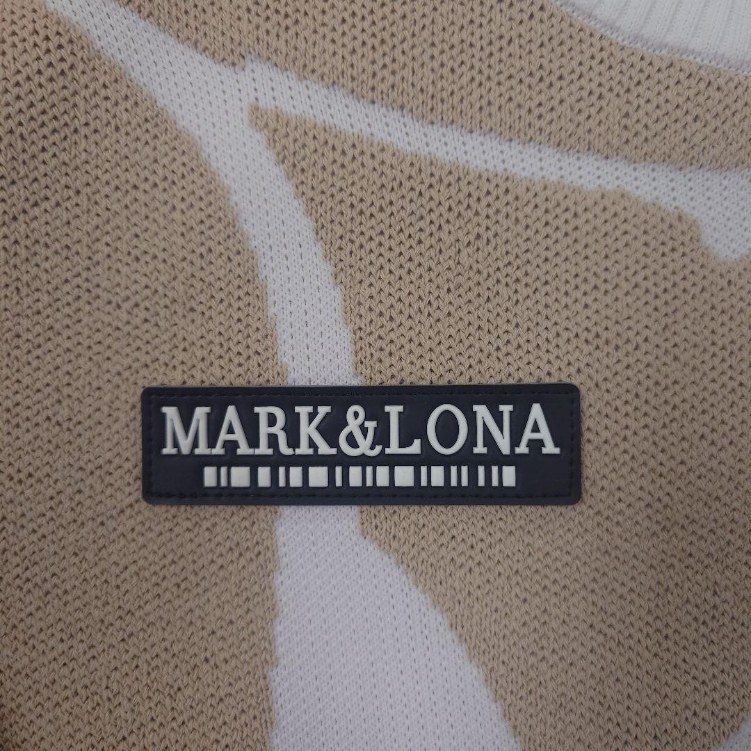 MARK&LONA ゴルフ　カモフラージュ柄ニット 40