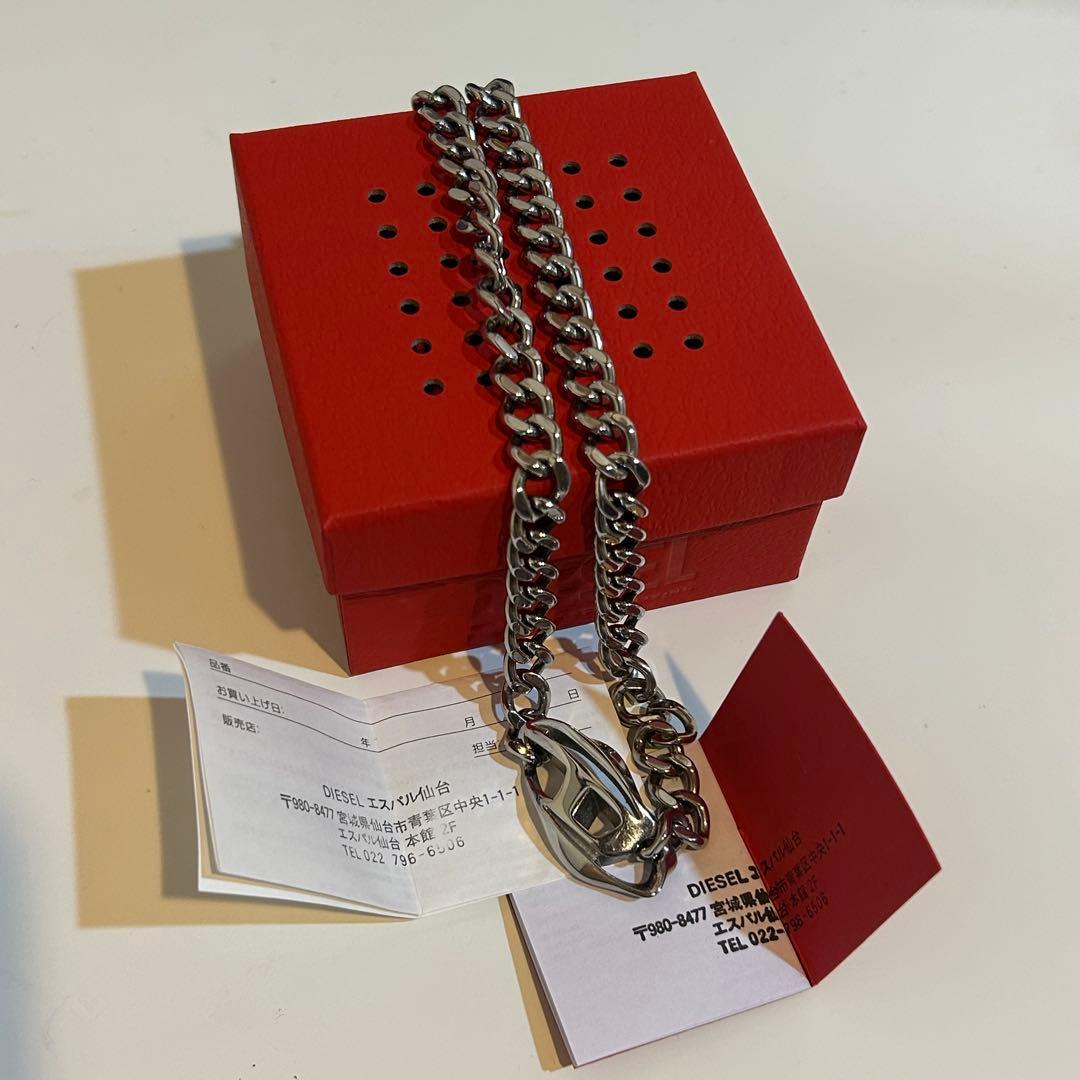 DIESEL チェーンネックレス ステンレス