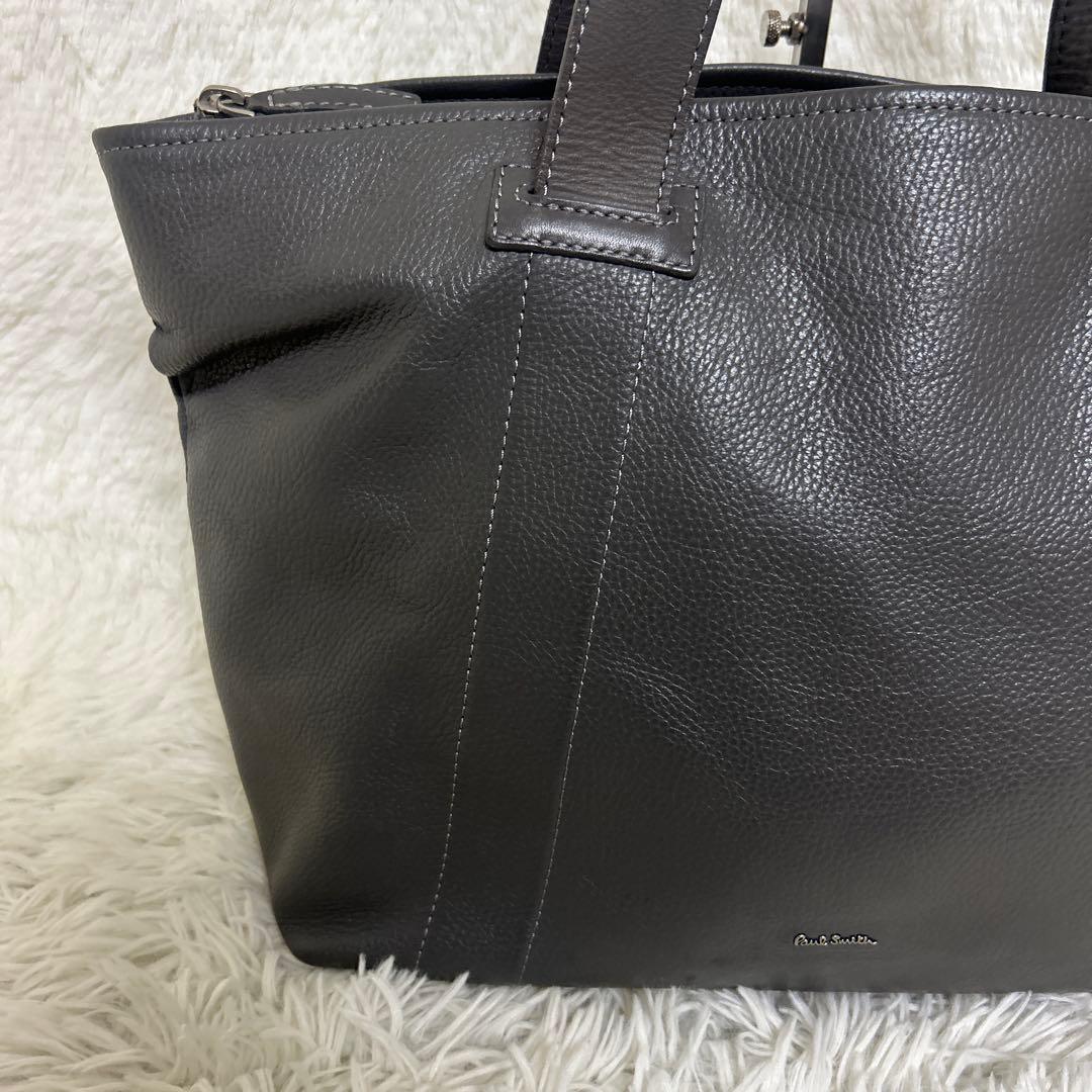 Paul Smith ポールスミス トートバッグ メンズ A4しぼ革　肩掛け可