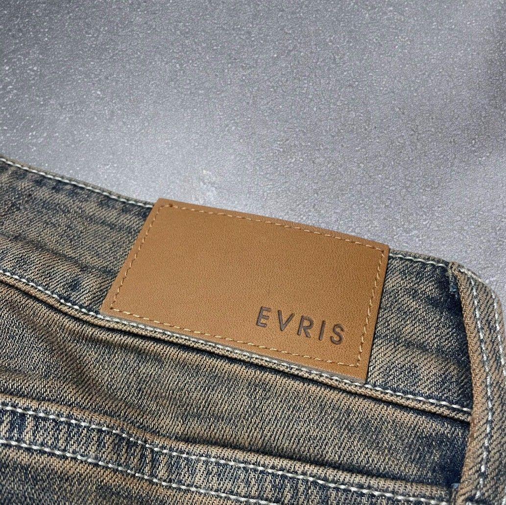 EVRIS　グラデーションフレアデニムパンツ　インディゴ　S