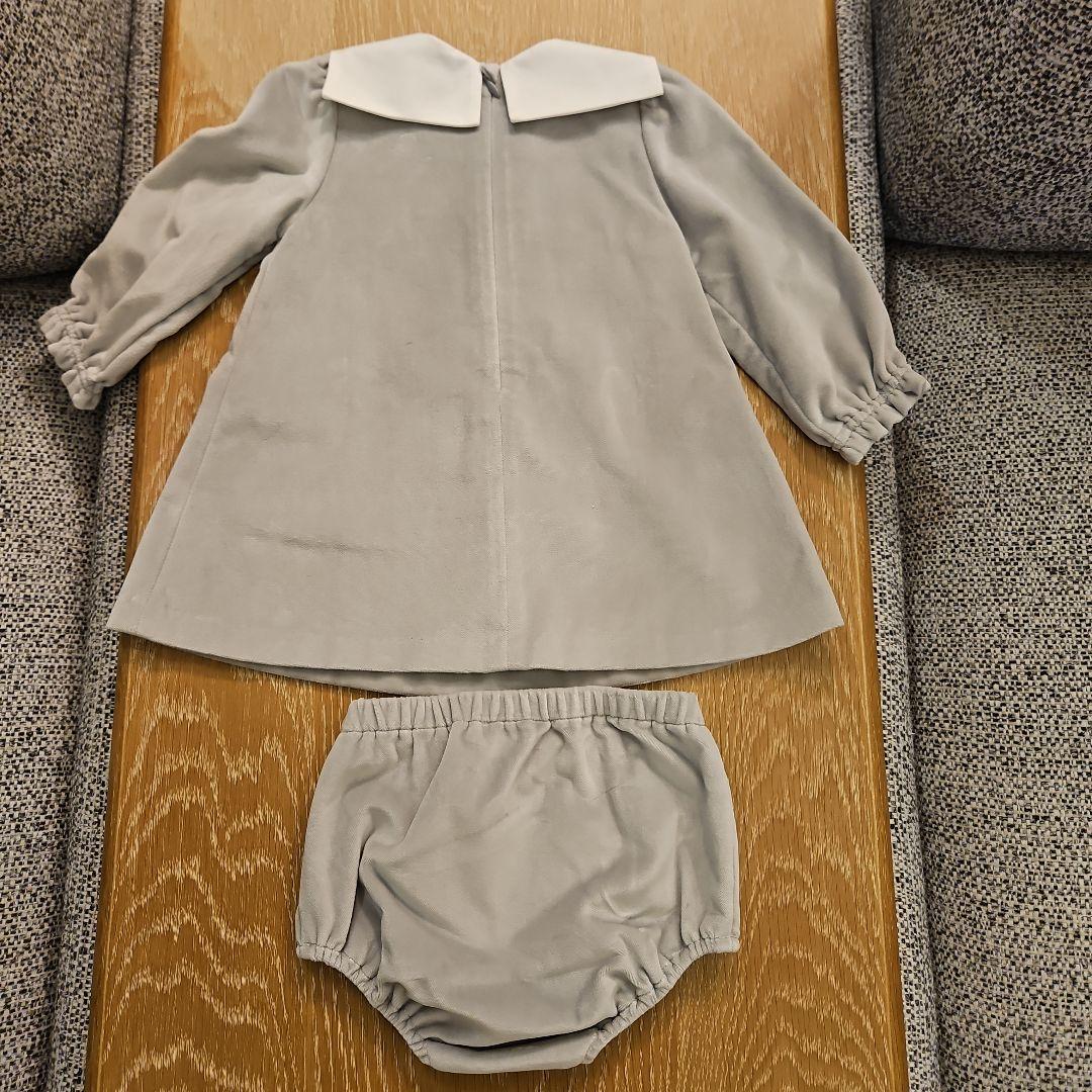 【新品】EMPORIO ARMANI ワンピース 9M グレー