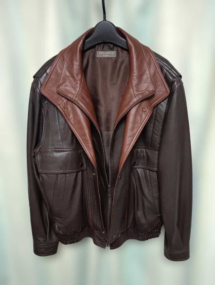 レザー ダブルカラー ジャケット