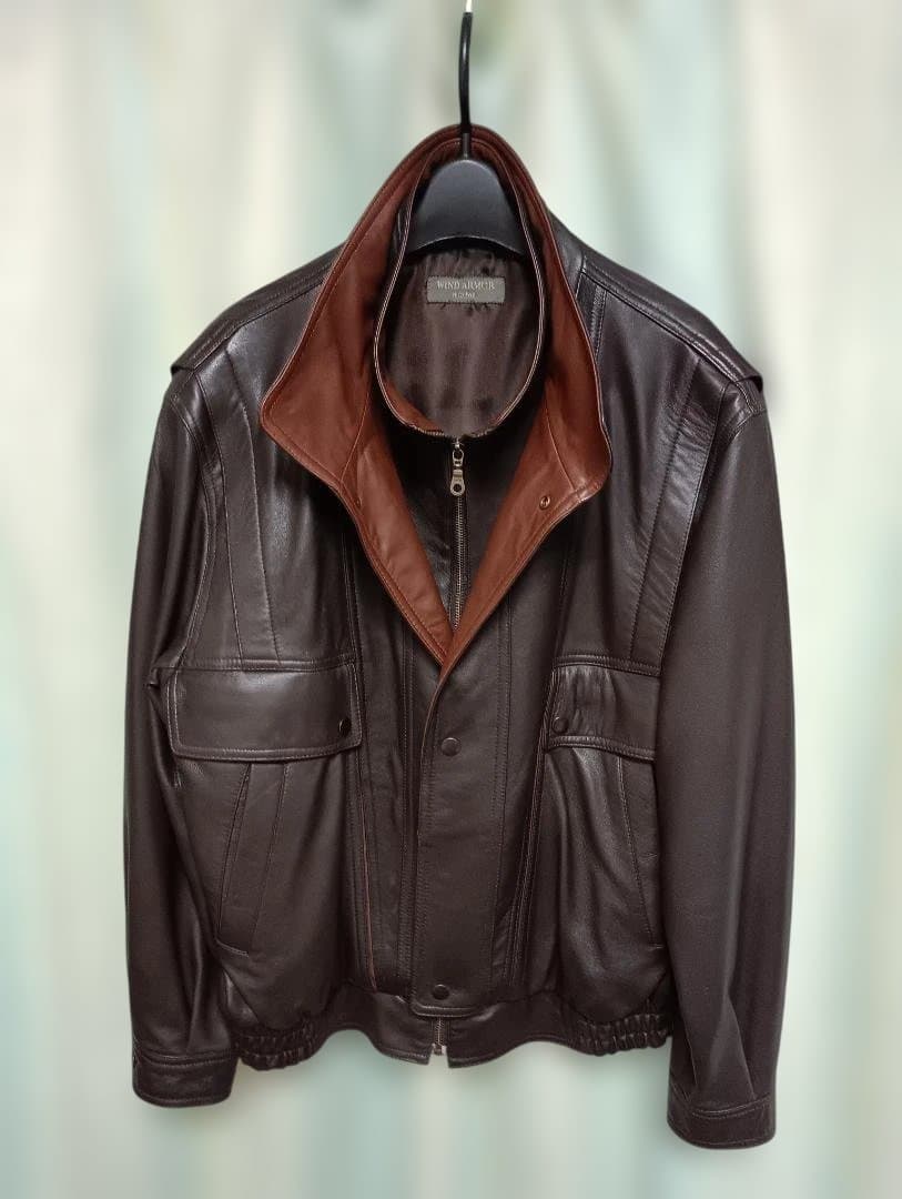 レザー ダブルカラー ジャケット