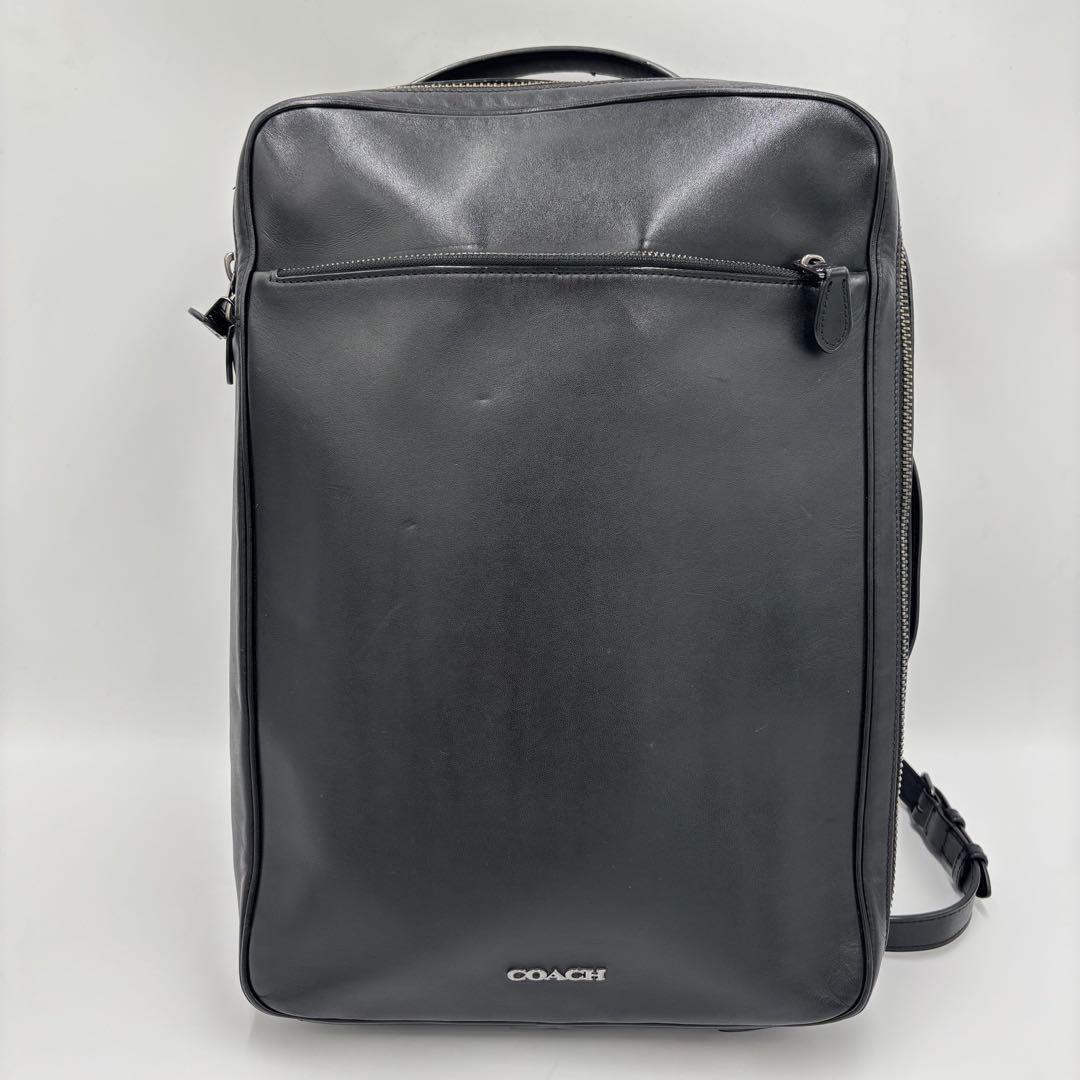 コーチ 3way レザー ビジネスバッグ ブリーフケース リュック C6877