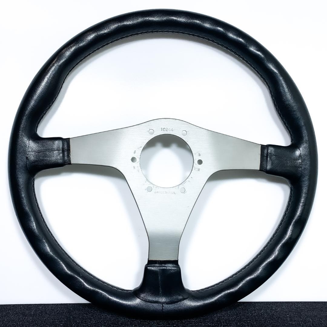 希少 ナルディ ガラ3 レザーステアリング 正規品 美品 新品ホーンボタン付