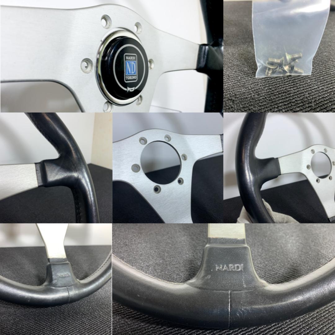希少 ナルディ ガラ3 レザーステアリング 正規品 美品 新品ホーンボタン付