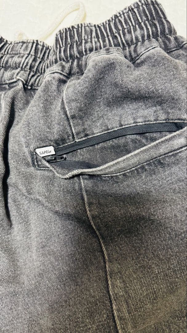 Mサイズ　デニムトラックパンツ　ヴィンテージモデル　sapeur
