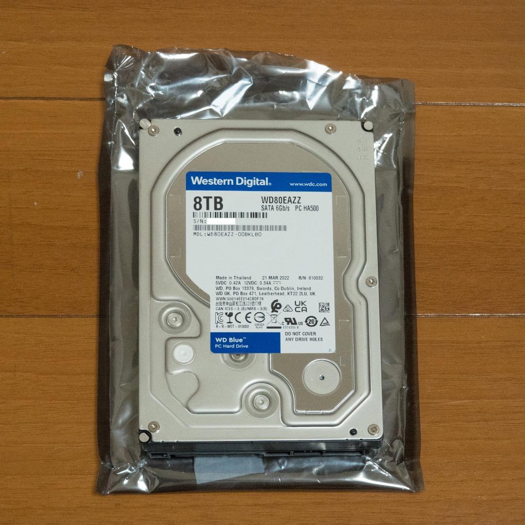 WD Blue 8TB HDD 3.5インチ WD80EAZZ