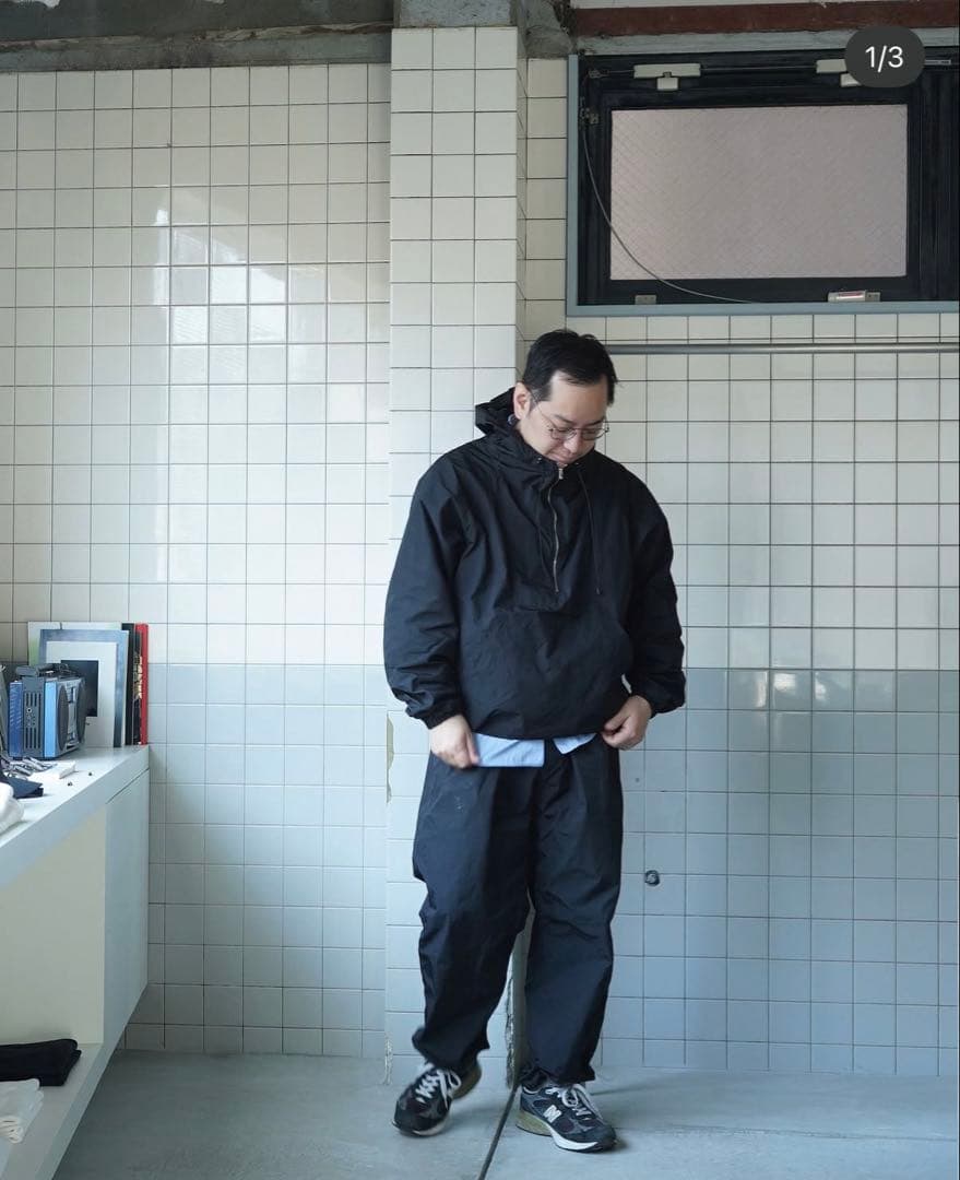 完売限定初期モデルBE PREPARED TFナイロンセット アップ　navy