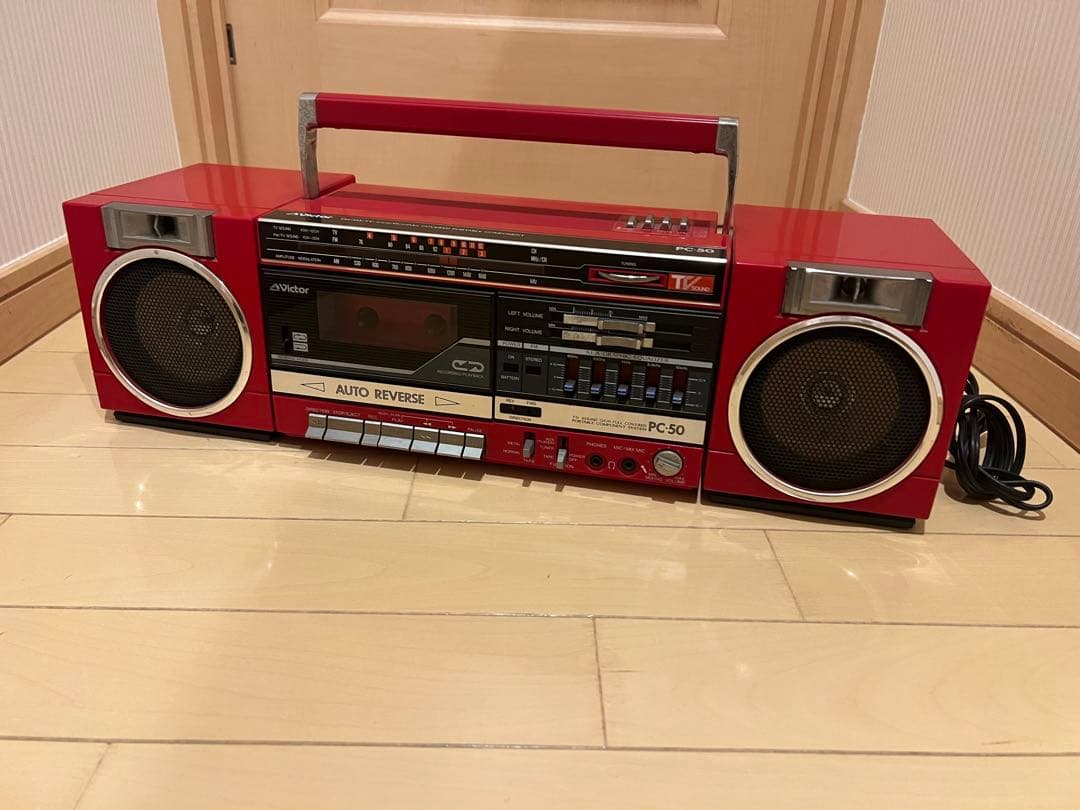 今本　Victor PC-50 ラジカセ オートリバース　【昭和レトロ】