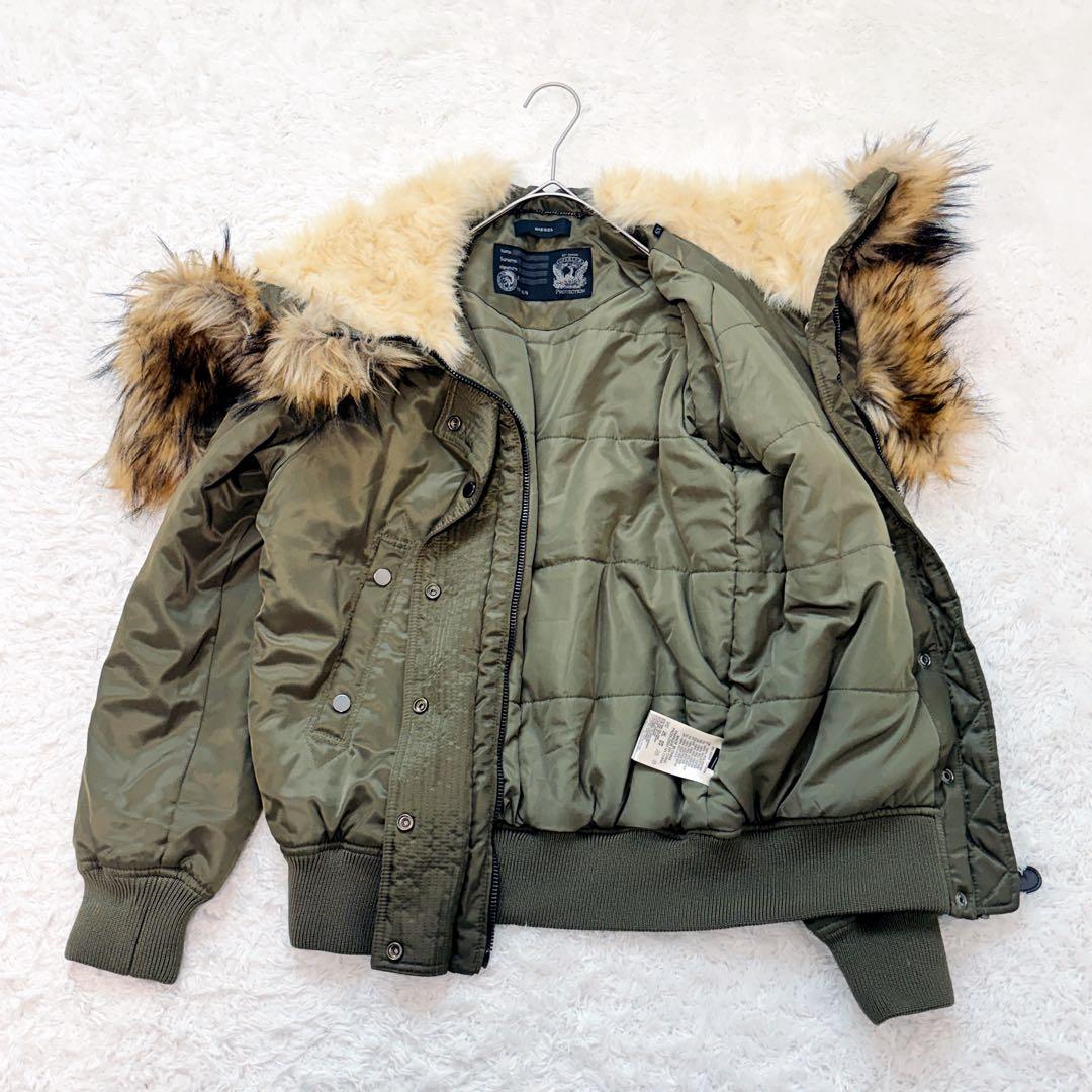 ディーゼル N-2B y2k 00’ archive フライトジャケット カーキ