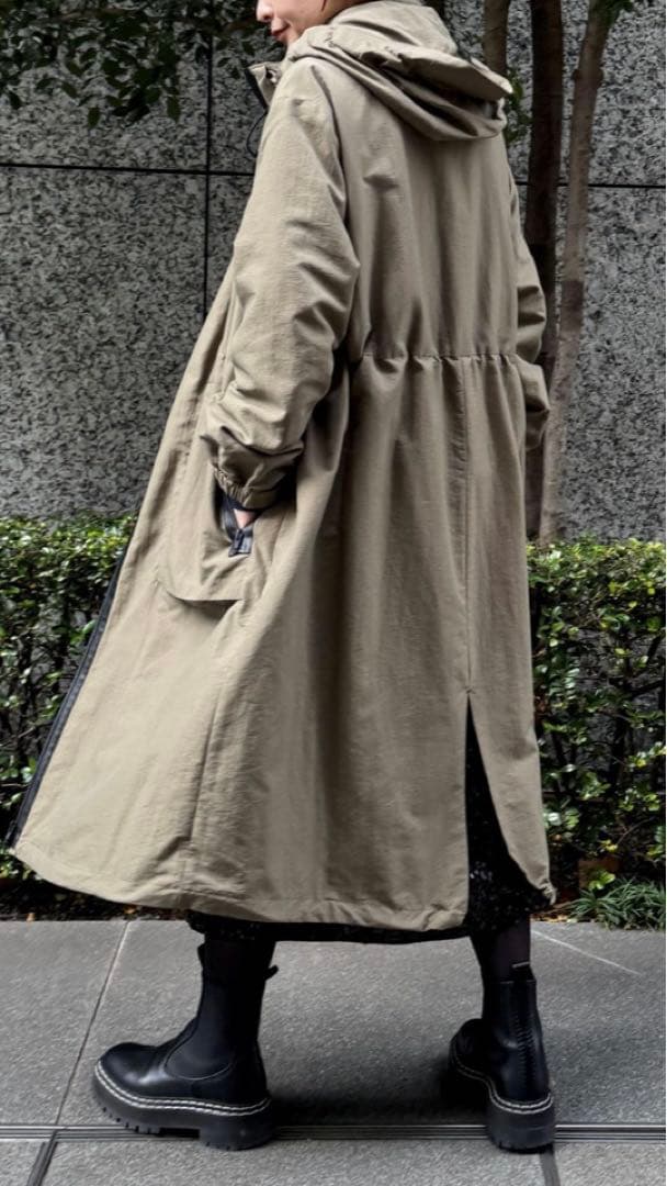 【美品】upper hights/アッパーハイツ コート ナイロン キャメル01