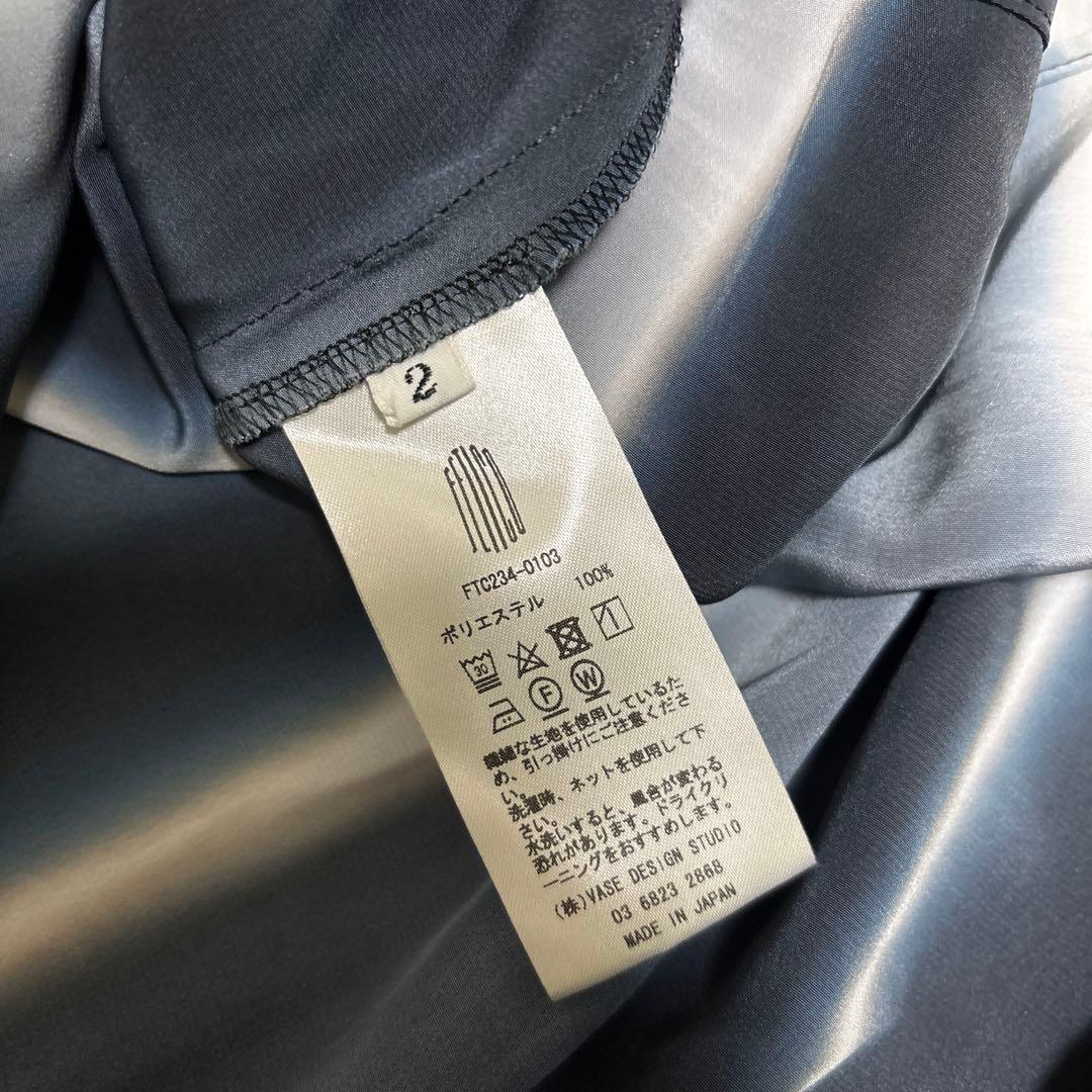 fetico フェティコHAND PRINTED TIE-NECK BLOUSE