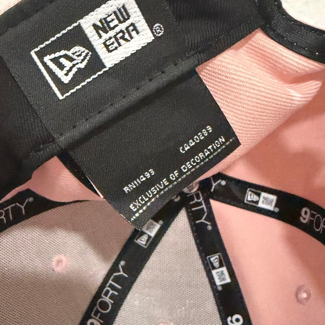 ニューエラ 9FORTY ラインストーン キャップ ピンク LA ドジャース