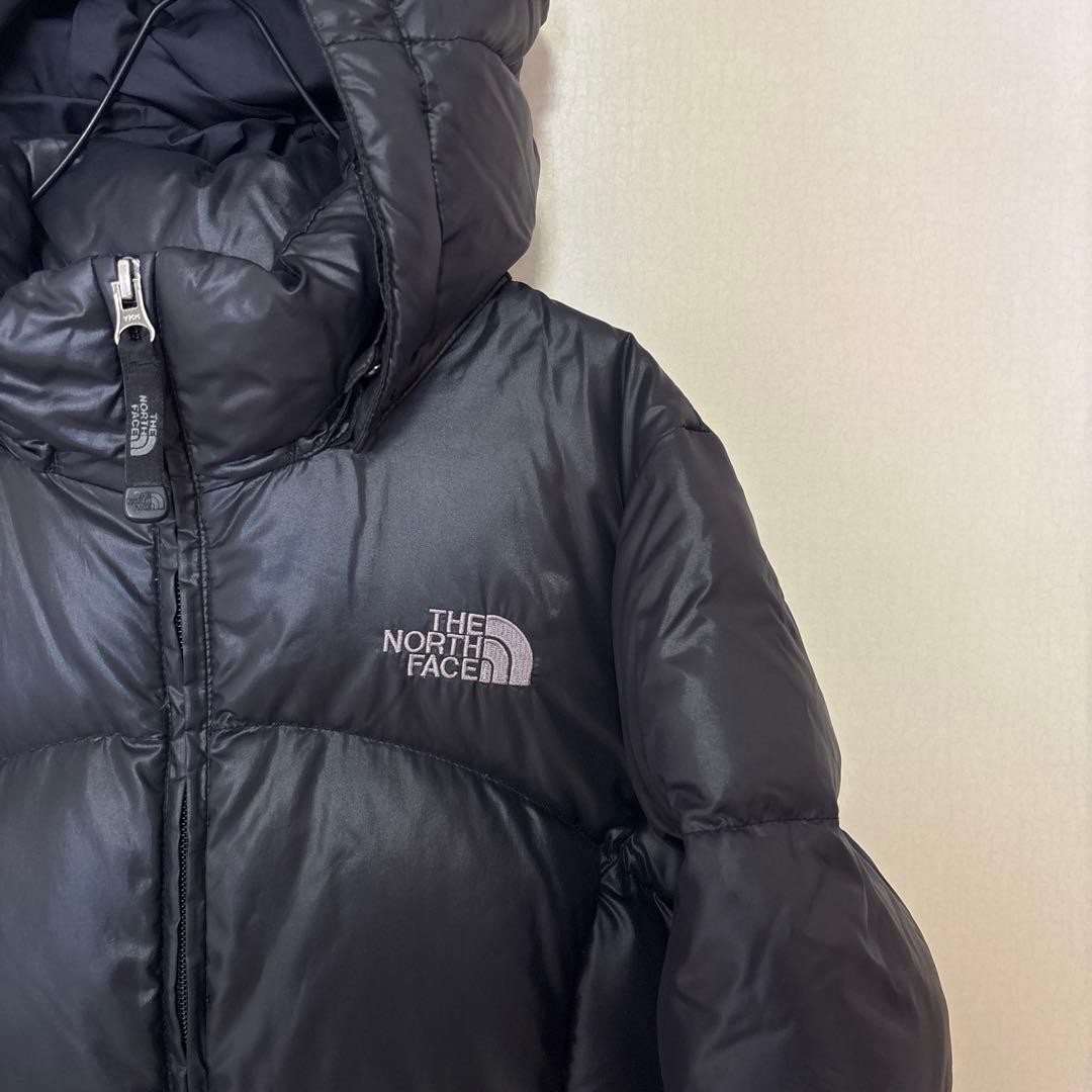THE NORTH FACE フードダウン 黒 700FIL 美品 レディースS