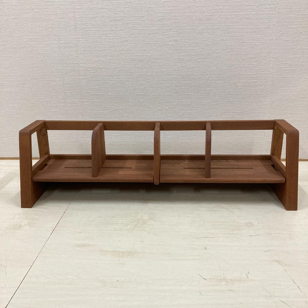 【マルニ】学習机用　上置き　ブックシェルフ　ラック　木製