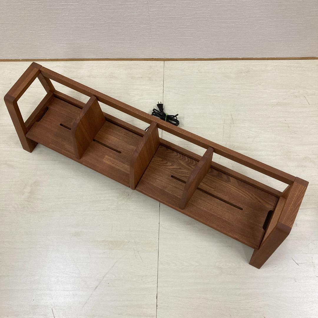 【マルニ】学習机用　上置き　ブックシェルフ　ラック　木製