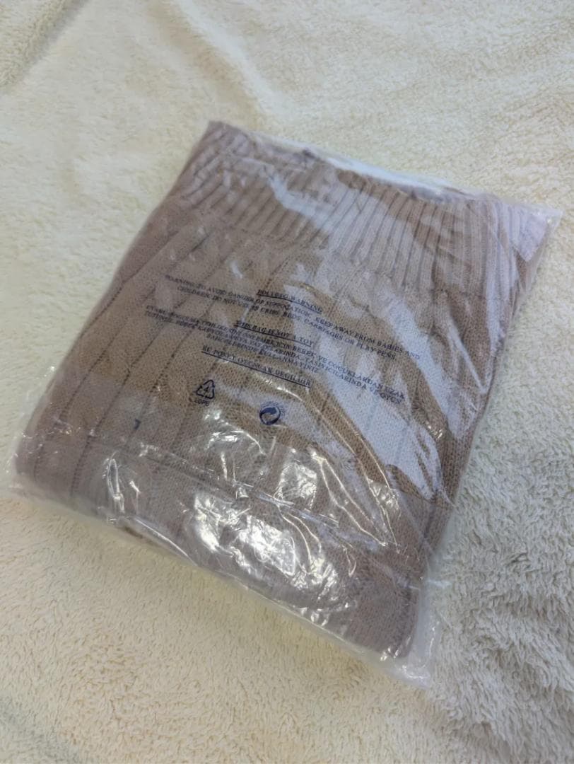 PoloRalphLaurenポロラルフローレン ケーブル編セーター綿キャメル