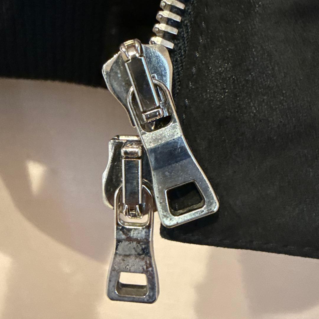 BALMAIN HOMME ブラックスエードフード付きジャケット