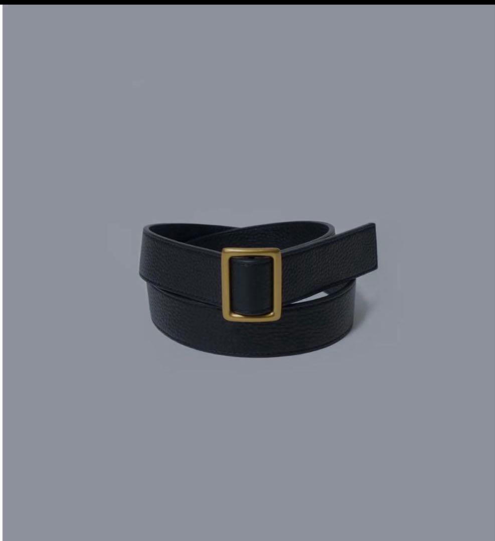 新品未使用　LOHEN COW LEATER SLASH BELT(GOLD)