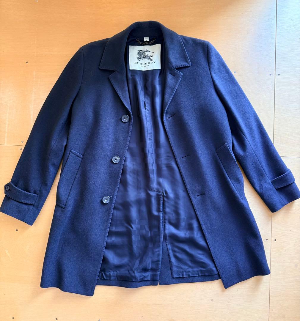 ◆BURBERRY LONDON◆ チェスターコート ネイビー