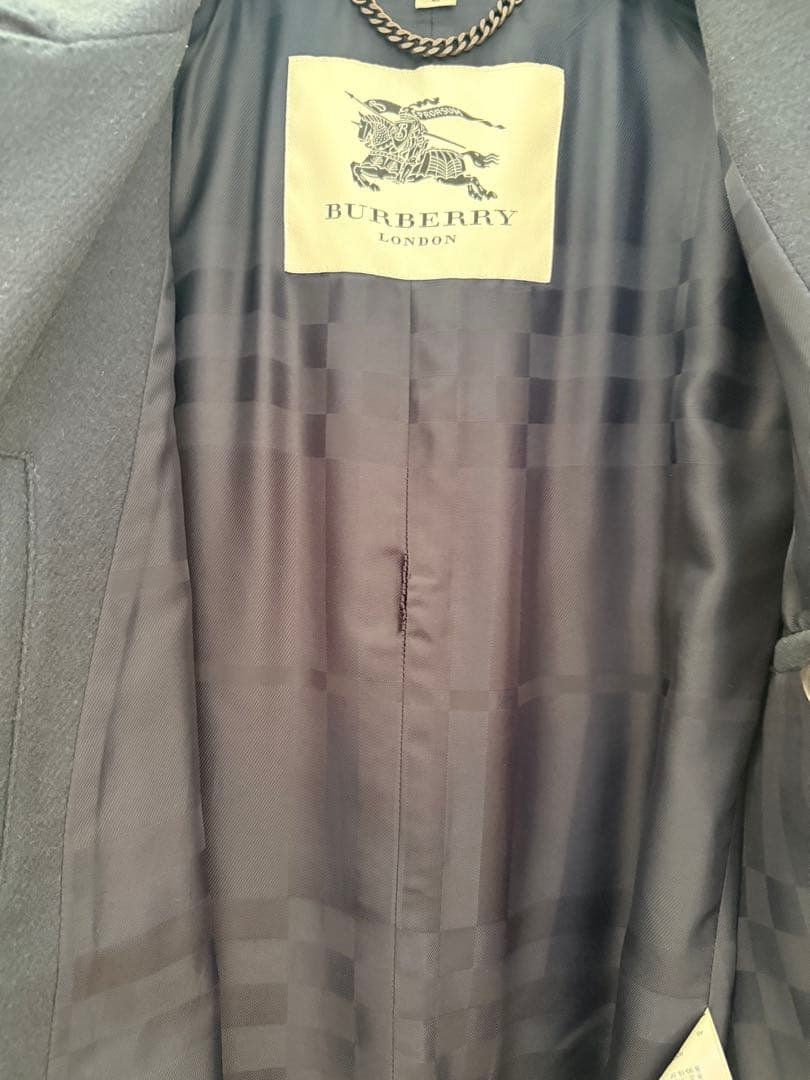 ◆BURBERRY LONDON◆ チェスターコート ネイビー
