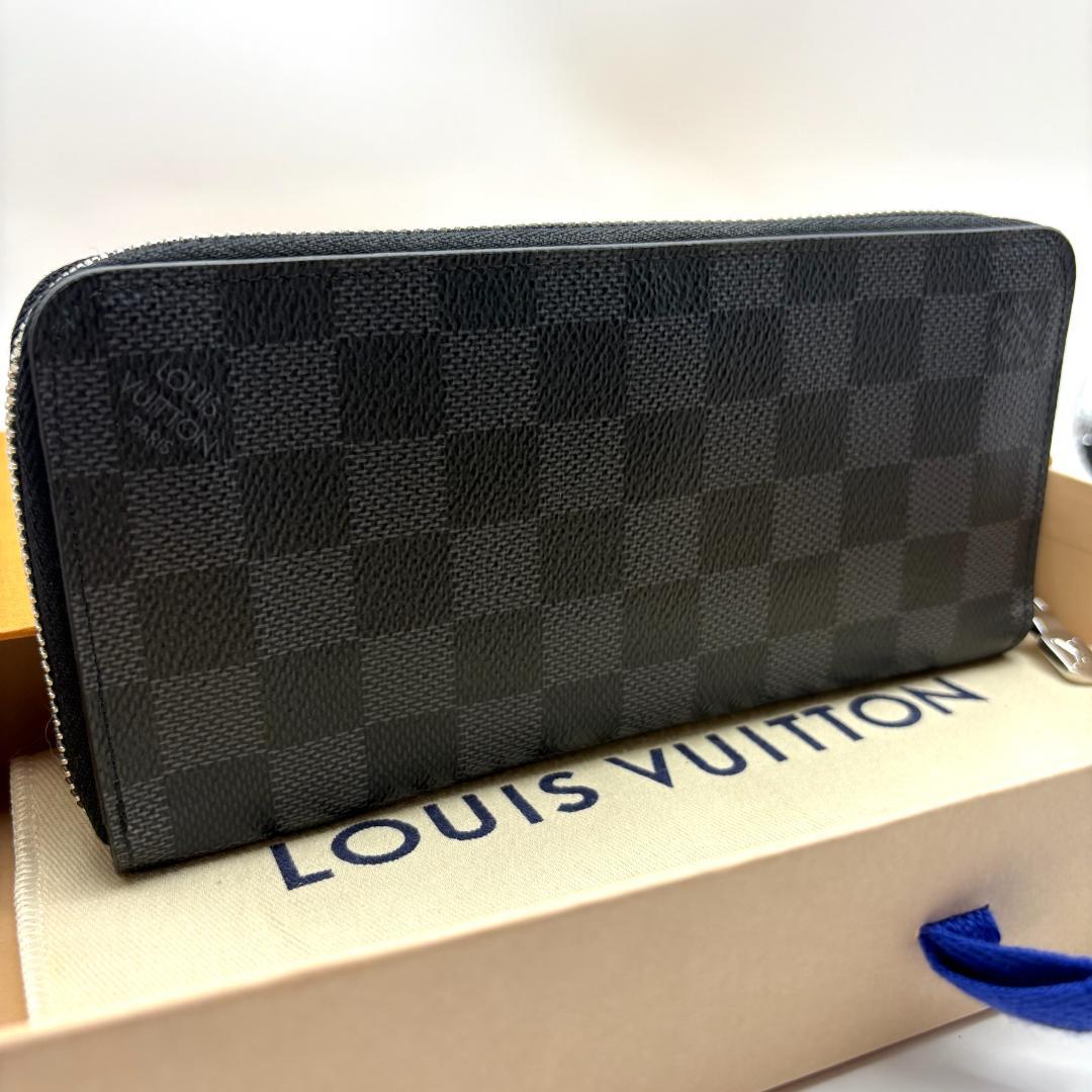 【極美品】新型IC ルイヴィトン ダミエ グラフィット ジッピーウォレット 財布