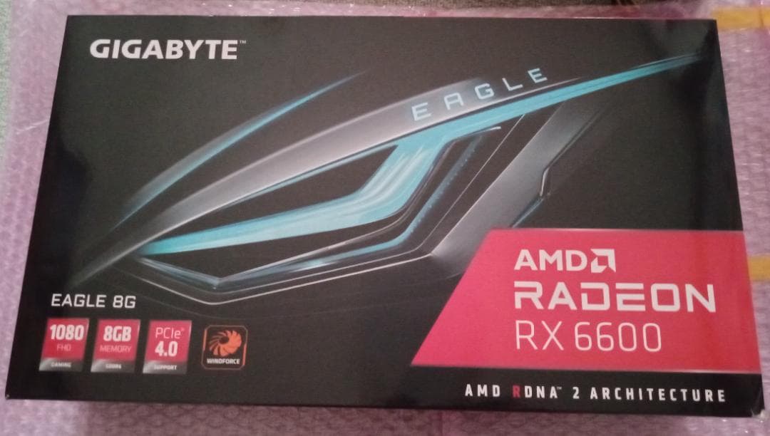 r*a様 【訳あり】GIGABYTE EAGLE 8G RX 6600　中古