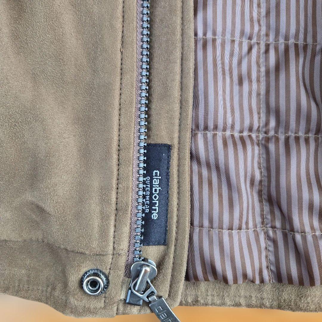 希少 claiborne クレイボーン スエードブルゾン ブラウン Mサイズ