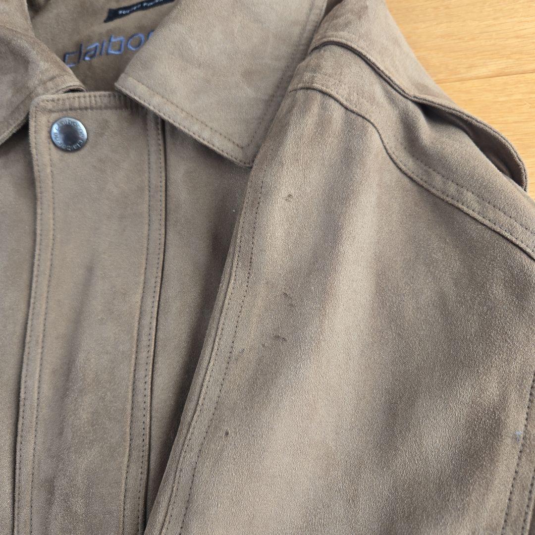 希少 claiborne クレイボーン スエードブルゾン ブラウン Mサイズ