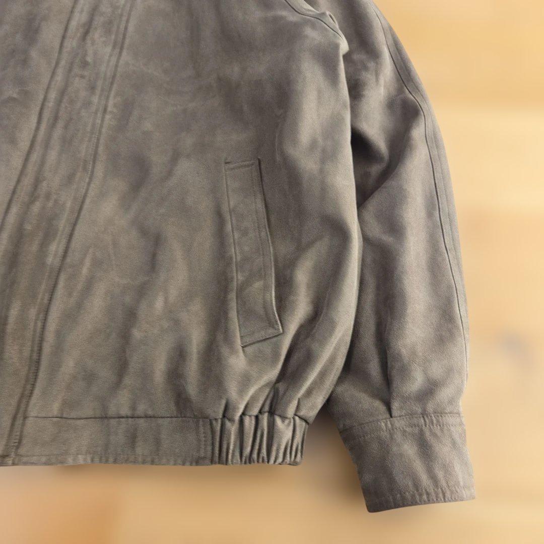 希少 claiborne クレイボーン スエードブルゾン ブラウン Mサイズ