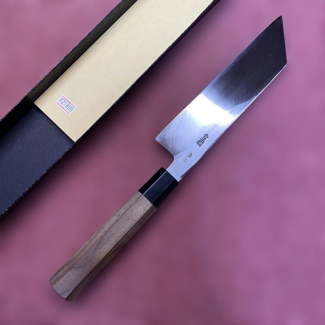 青二鋼　ケンムキ包丁　180㎜ 6寸