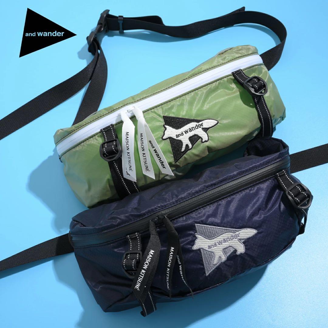 MAISON KITSUNE × and wander ウエストバッグ