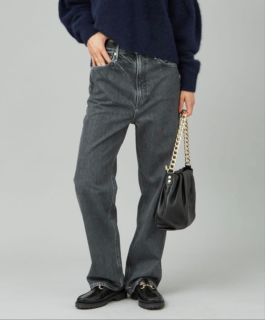 upper hights/極美品▼THE COUSINハイライズストレートデニム