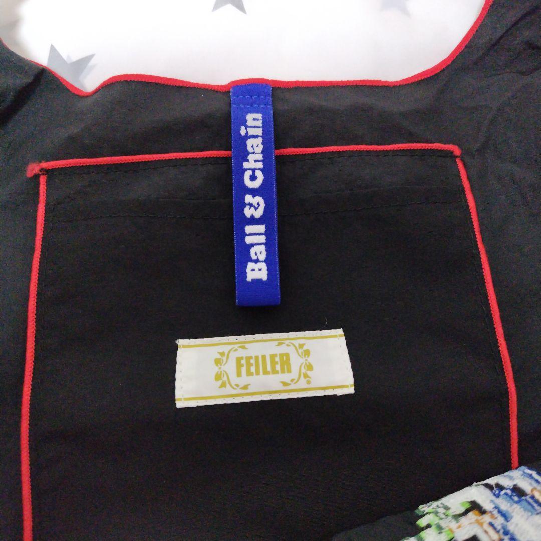 FEILERハイジボールアンドチェーン　花と鳥の刺繍 エコバッグLサイズです。