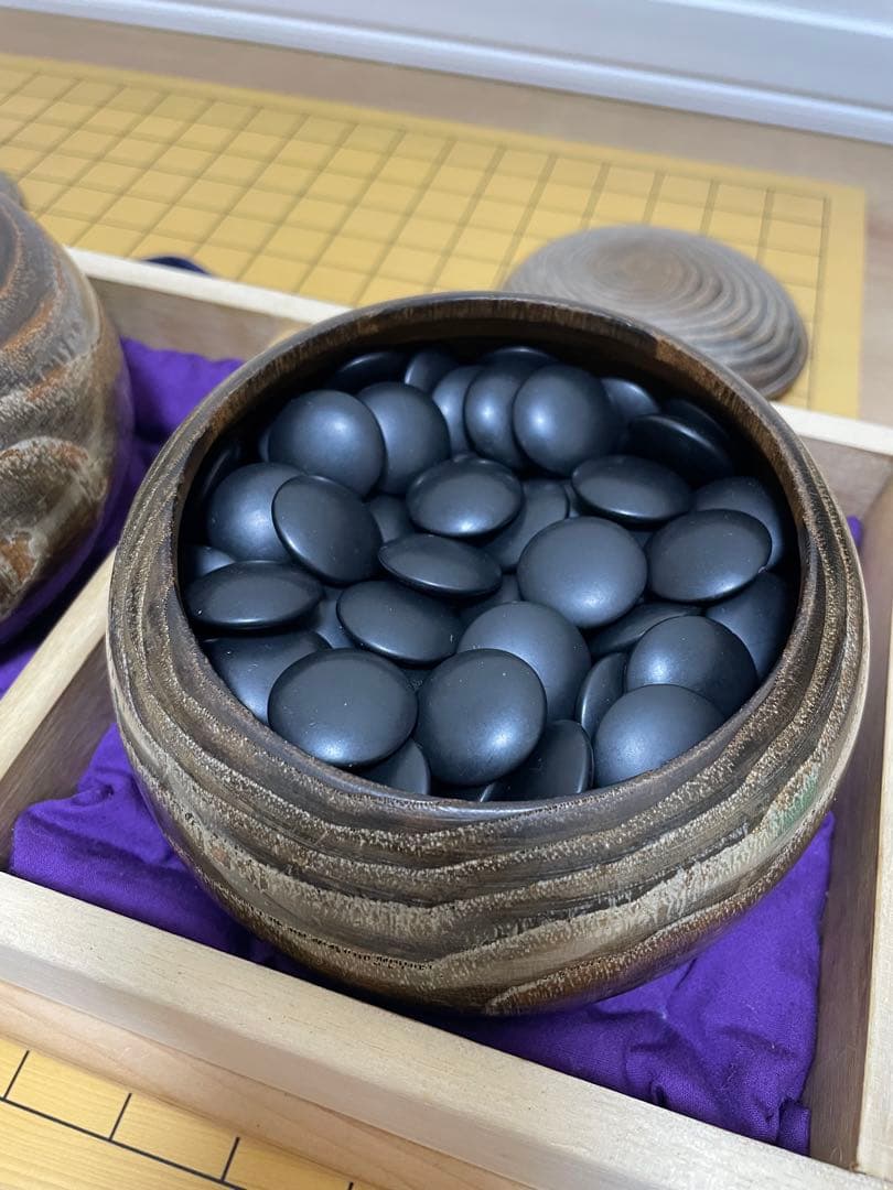 碁盤 はまぐり　蛤碁石 32号　碁笥セット　榧