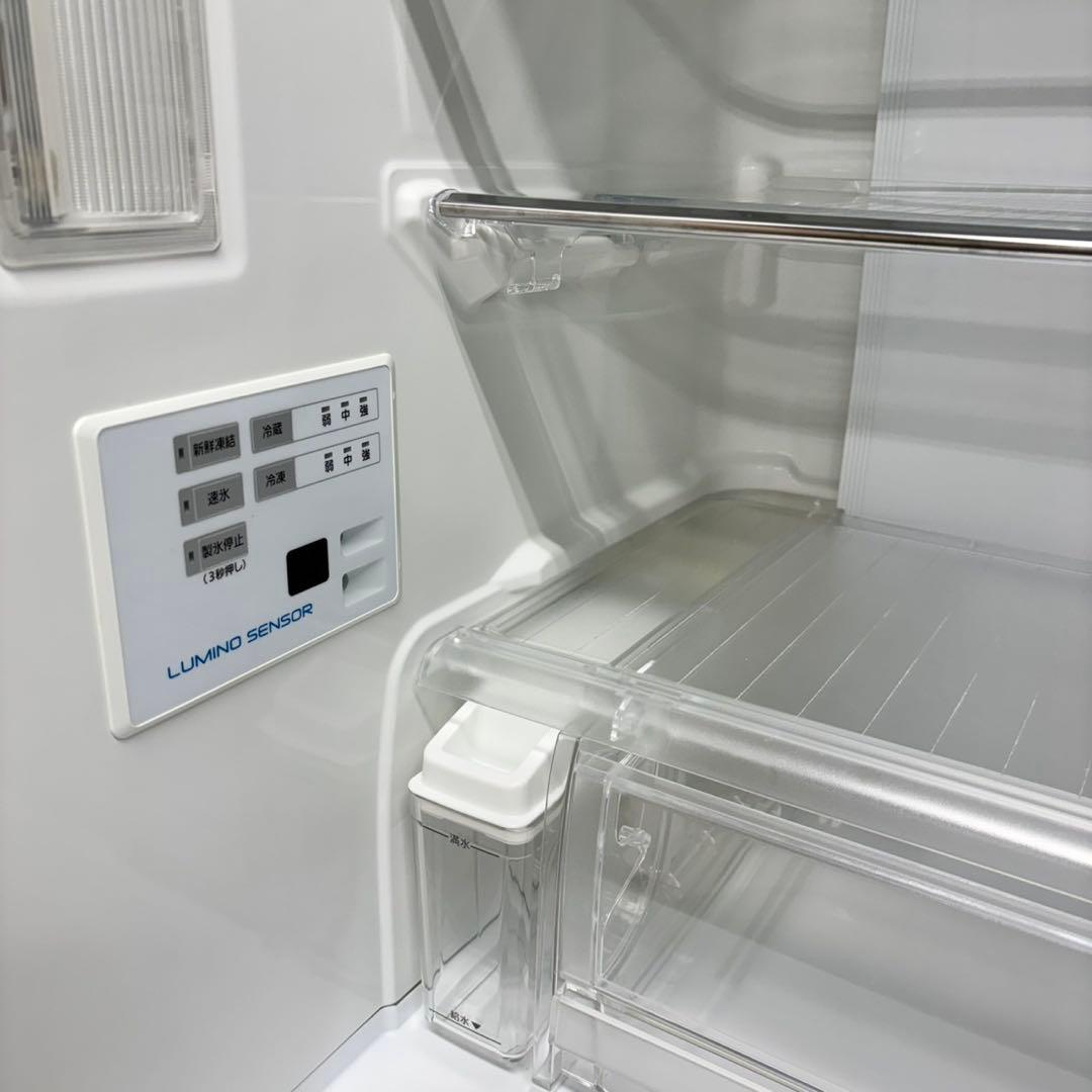 538 冷蔵庫　大型　400L強　右開き　自動製氷機付　美品　今だけ半年保証付き