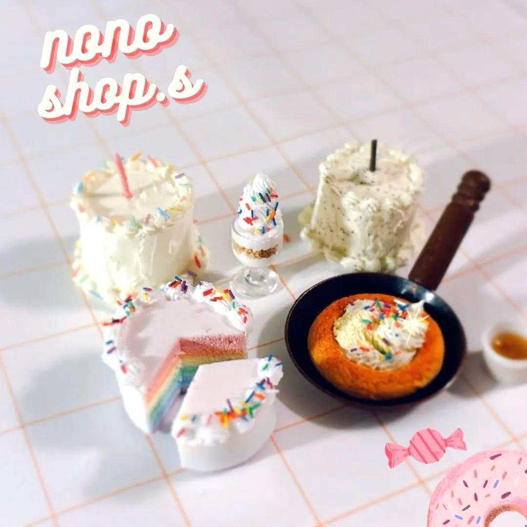 ミニチュアスイーツ　カラフルスイーツセット　ミニチュアフード　ハンドメイド