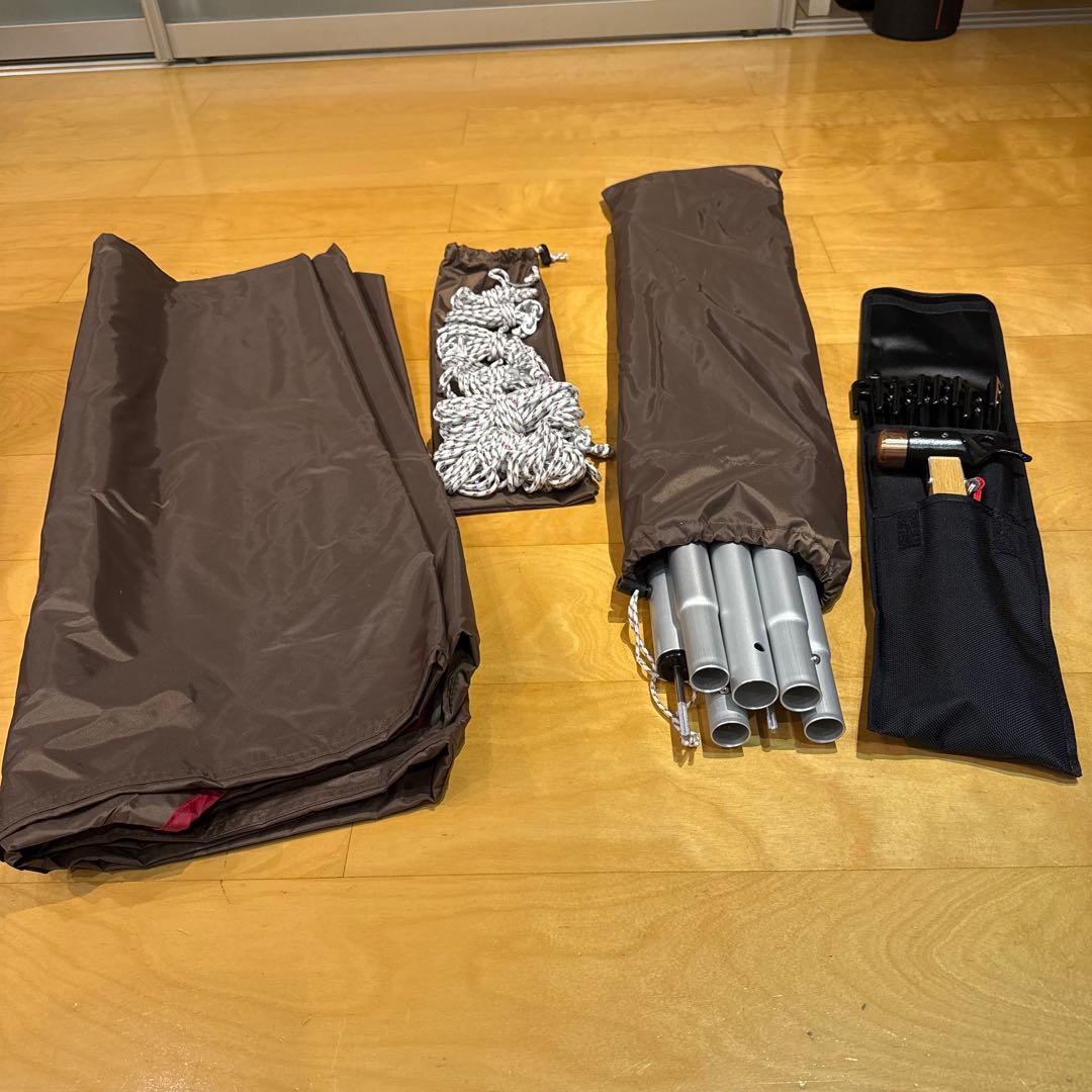 スノーピーク タープ・ヘキサ(M)、ペグハンマーPRO Ｃ、ソリッドステーク