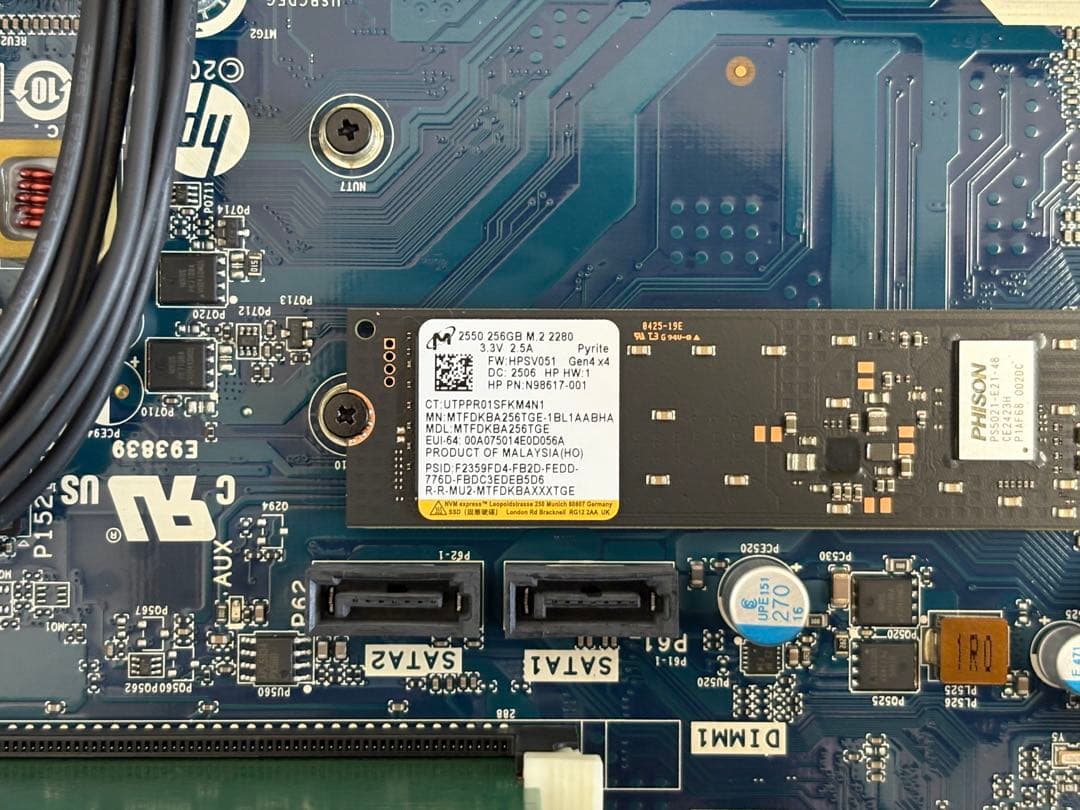 ワークステーション HP Z2 SFF G5 /Xeon W-1250/NVMe 256GB/32G