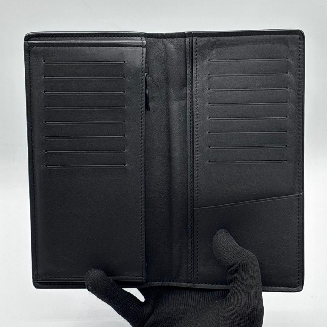 美品 現行 ルイヴィトン モノグラム トリヨン ブラザ 長財布 黒 カード16枚