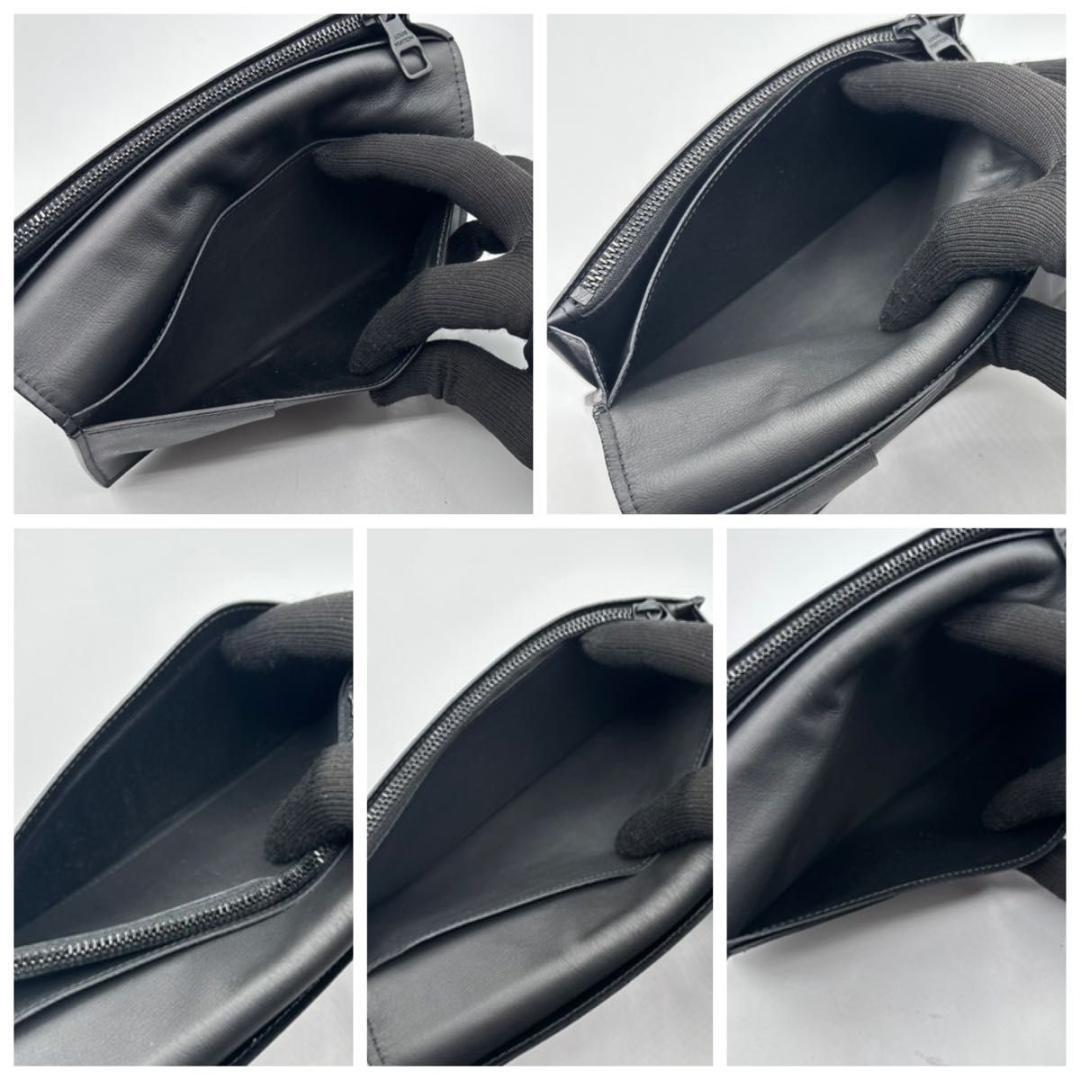 美品 現行 ルイヴィトン モノグラム トリヨン ブラザ 長財布 黒 カード16枚