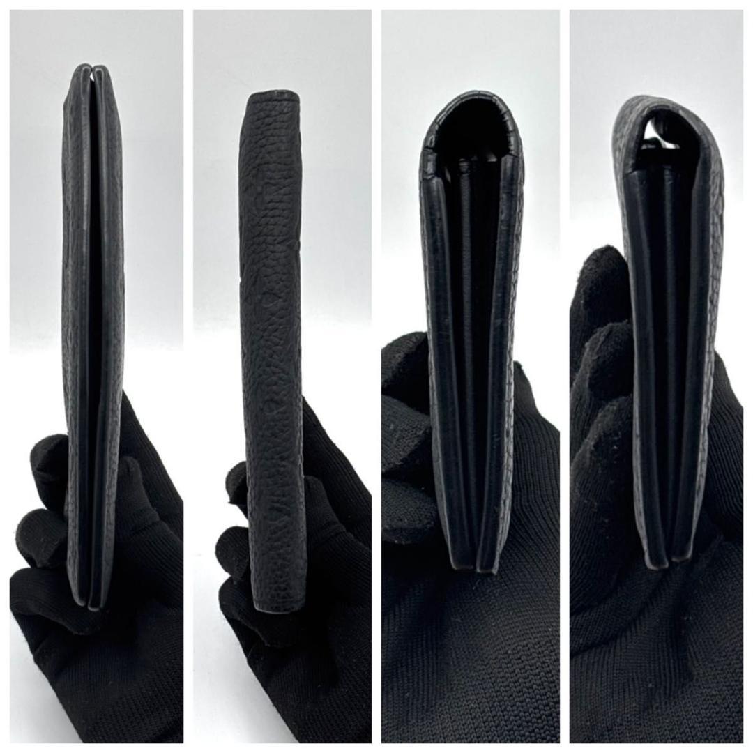 美品 現行 ルイヴィトン モノグラム トリヨン ブラザ 長財布 黒 カード16枚