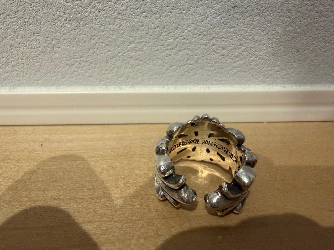 クロムハーツダブルフローラルクロスリング