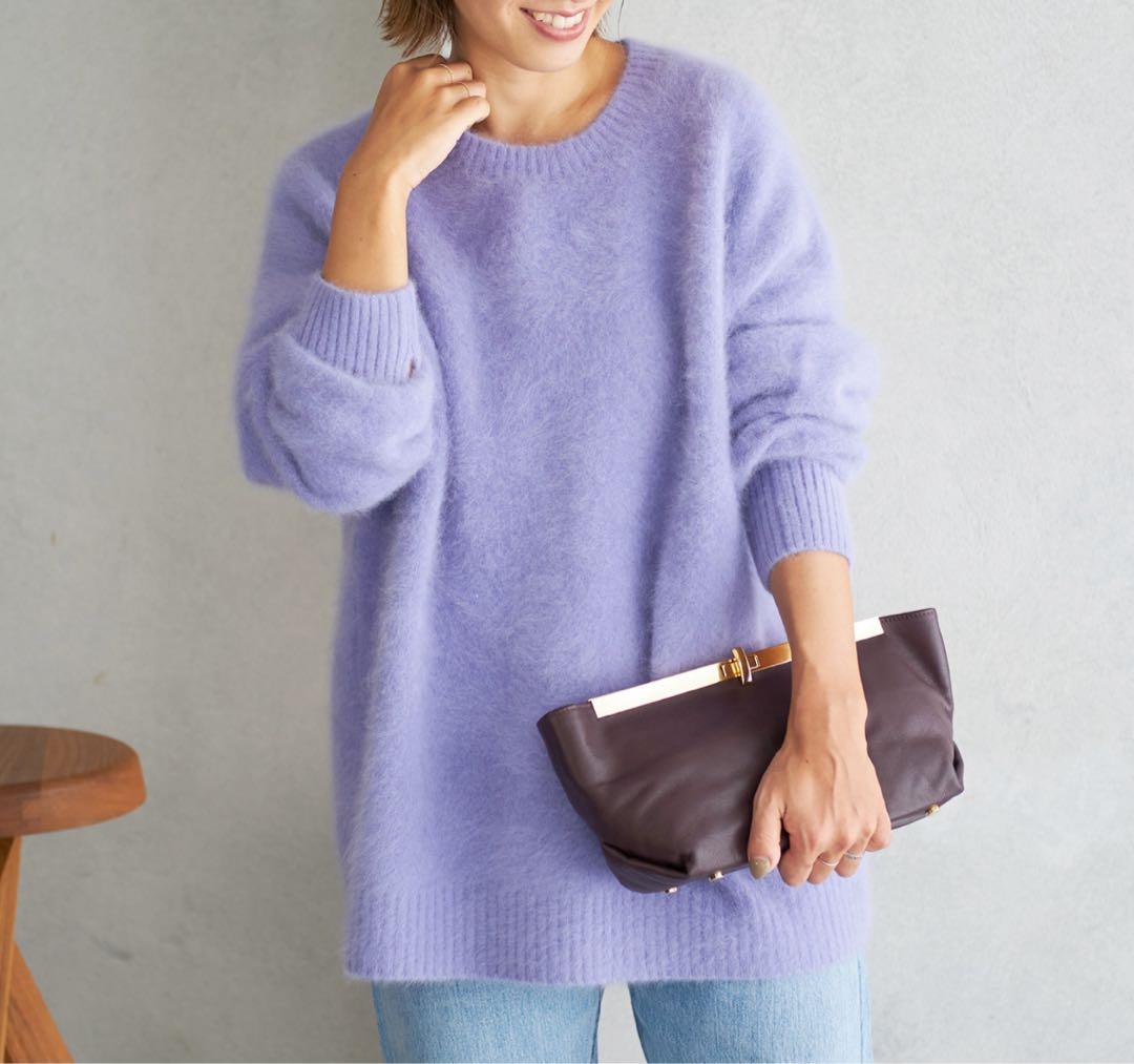 タグ付　NOBLE ノーブル　Fur Nuance プルオーバーニット　ふわふわ