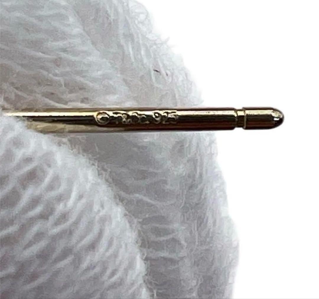 極美品　ティファニー　ピアス　ダブル ドロップ ハート 片耳