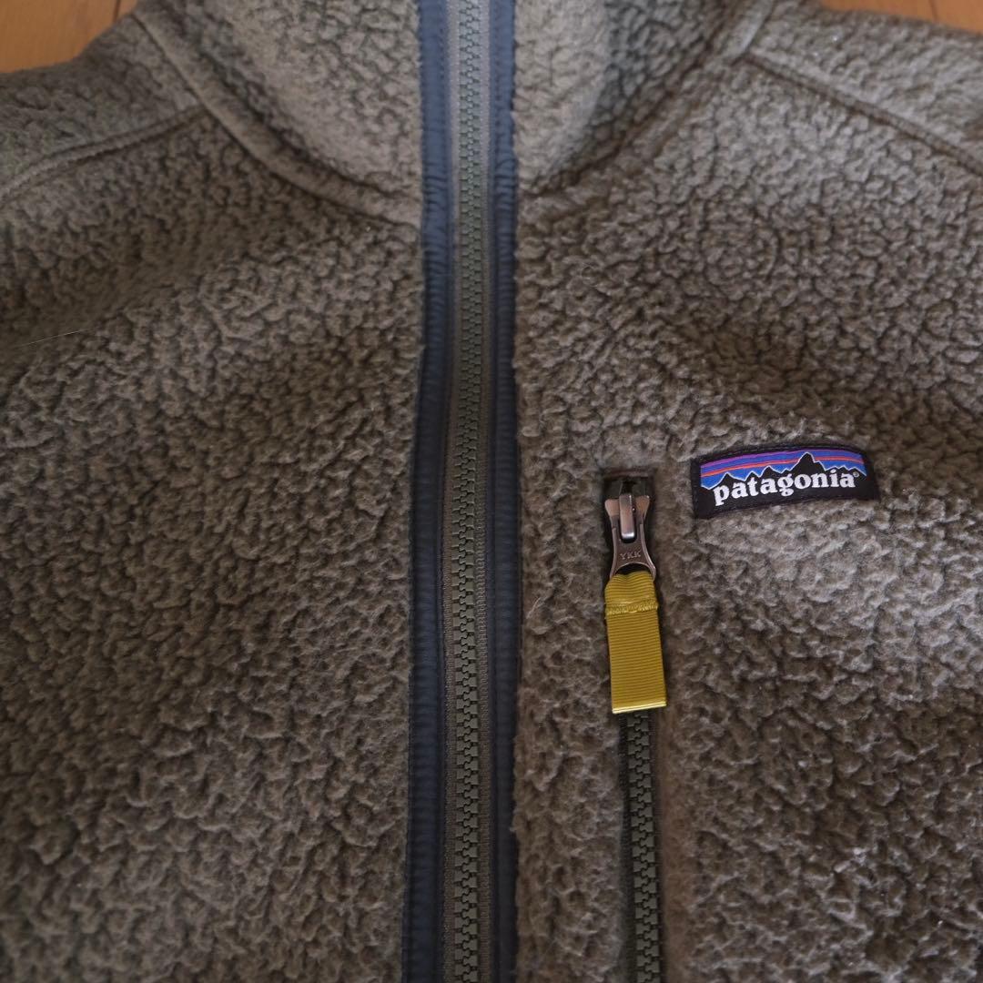Patagonia フリースベスト レトロパイルベストM グリーン